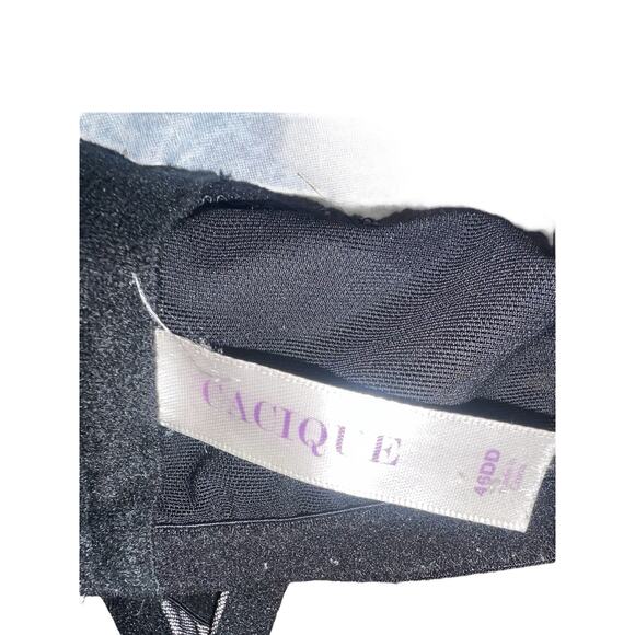 Cacique Lane Brysnt Black & Animal print underwire padded push up bra size 46 DD - Picture 4 of 5